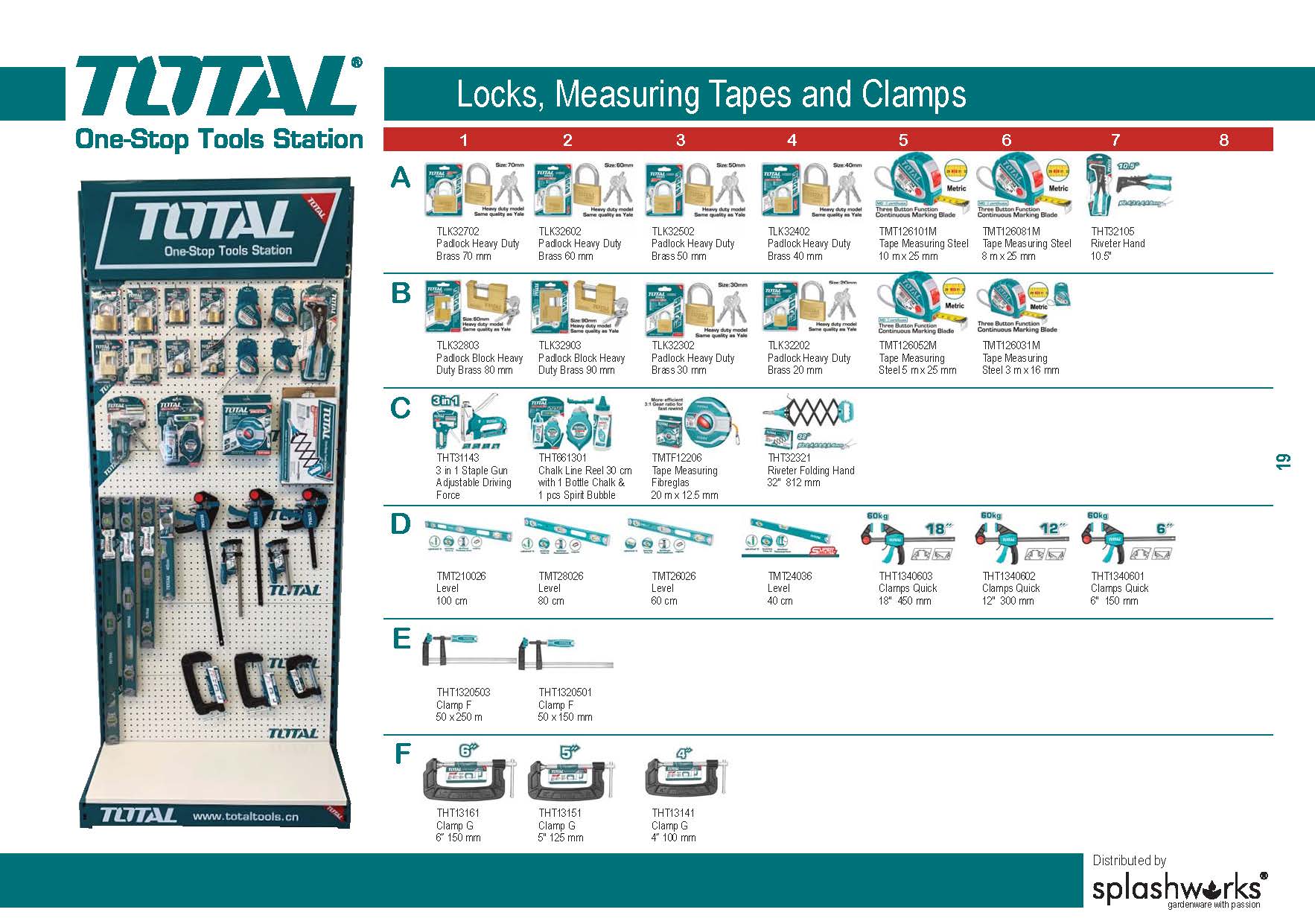 Hand Tools Planogram Splashworks | Plumbware with Passion